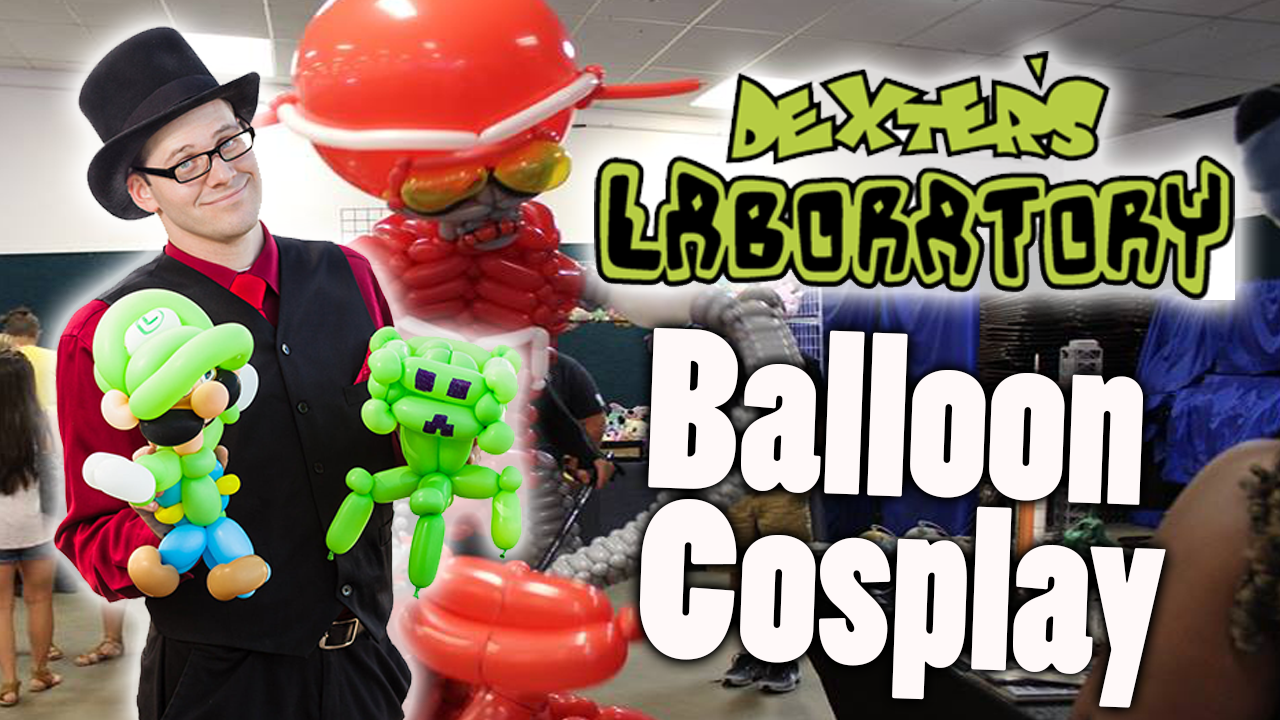 Mandark balloon cosplay